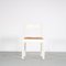 Französische Weiße Esszimmerstühle im Stil von Perriand, 1960er, 4er Set 9