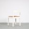 French White Dining Chairs in the Style of Perriand, 1960s, Set of 4 7