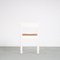 Französische Weiße Esszimmerstühle im Stil von Perriand, 1960er, 4er Set 8