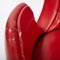 Armlehnstuhl aus rotem Kunstleder von Machonin 15