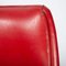Armlehnstuhl aus rotem Kunstleder von Machonin 14