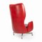 Armchair in Red Faux Leather by Machonin 4