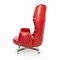 Armchair in Red Faux Leather by Machonin 5