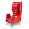 Armchair in Red Faux Leather by Machonin, Image 3