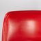 Armlehnstuhl aus rotem Kunstleder von Machonin 11