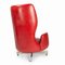 Armchair in Red Faux Leather by Machonin 6