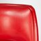 Armlehnstuhl aus rotem Kunstleder von Machonin 12