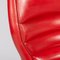 Armlehnstuhl aus rotem Kunstleder von Machonin 12