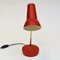 Rote Tisch- und Schreibtischlampe aus Metall von Asea, 1950er 3