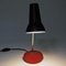 Lampada da tavolo e scrivania in metallo rosso di Asea, anni '50, Immagine 7