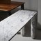 Small Walnut and White Marble Sunday Dining Table by Jean-Baptiste Souletie 9