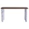 Small Walnut and White Marble Sunday Dining Table by Jean-Baptiste Souletie 1