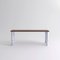 Large Walnut and White Marble Sunday Dining Table by Jean-Baptiste Souletie 2