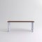 Large Walnut and White Marble Sunday Dining Table by Jean-Baptiste Souletie, Image 2