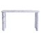 Small White Marble Sunday Dining Table by Jean-Baptiste Souletie 1