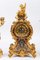 Louis XV Style Gilt Bronze and Partitioned Enamel Mantel Set, Set of 3 10