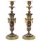 19th Century Candlesticks in Bronze Cloisonné End, Set of 2 1
