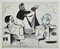 Bernard Bécan, France and Great Britain, Original China Ink, Mid 20th-Century, Image 1