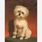 El perro, óleo sobre lienzo original, finales del siglo XIX, Imagen 3