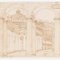 Carlo Bottini, Architectural Study, Brown Ink on Paper, 1841 2