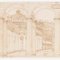 Carlo Bottini, Architectural Study, Brown Ink on Paper, 1841, Image 2