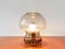 Vintage Smoked Glass Table Light, Image 4