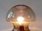 Lámpara de mesa vintage de vidrio ahumado, Imagen 6