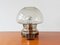 Vintage Smoked Glass Table Light, Image 1