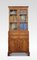 Walnut Narrow 2-Door Bookcase 5