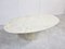 Oval White Marble Dining Table, 1970s, Image 4