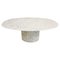 Oval White Marble Dining Table, 1970s, Image 1