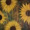 Shelly Cook, Rostige Sonnenblumen, 2021, Acryl 1