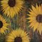 Shelly Cook, Rusty Sunflowers, 2021, Acrylique 1