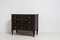 Small Antique Swedish Gustavian Chest of Drawers in Black 5