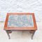 Modernist Wood Table with Upholstered Top, Image 10
