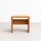 Pine Wood Stool by Charlotte Perriand for Les Arcs, 1950s, Image 3