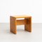 Pine Wood Stool by Charlotte Perriand for Les Arcs, 1950s 2