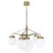 Raw Brass Klyfta 6L Ceiling Lamp by Johan Carpner for Konsthantverk 1