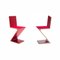 Zig Zag Chairs by Gerrit Thomas Rietveld for Cassina, Set of 2 6