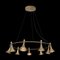 Round Raw Brass Megafon 9 Light Ceiling Lamp by Jesper Ståhl for Konsthantverk 11