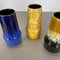 Pottery Fat Lava Supercolor Vases from Scheurich, Germany, 1970s, Set of 3 18