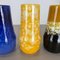 Pottery Fat Lava Supercolor Vases from Scheurich, Germany, 1970s, Set of 3 9