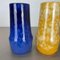 Pottery Fat Lava Supercolor Vases from Scheurich, Germany, 1970s, Set of 3 7