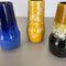 Vases Fat Lava Supercolor en Poterie de Scheurich, Allemagne, 1970s, Set de 3 17