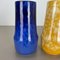 Pottery Fat Lava Supercolor Vases from Scheurich, Germany, 1970s, Set of 3 8