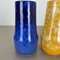 Pottery Fat Lava Supercolor Vases from Scheurich, Germany, 1970s, Set of 3, Image 8