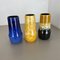 Pottery Fat Lava Supercolor Vases from Scheurich, Germany, 1970s, Set of 3 3