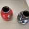 Multi-Color Pottery Fat Lava Vases from Scheurich, Germany, 1970s, Set of 2 16