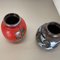 Multi-Color Pottery Fat Lava Vases from Scheurich, Germany, 1970s, Set of 2, Image 16