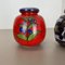 Multi-Color Pottery Fat Lava Vases from Scheurich, Germany, 1970s, Set of 2, Image 5